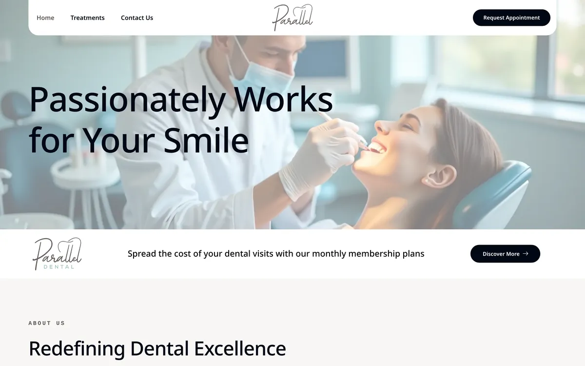 Parallel Dental group website